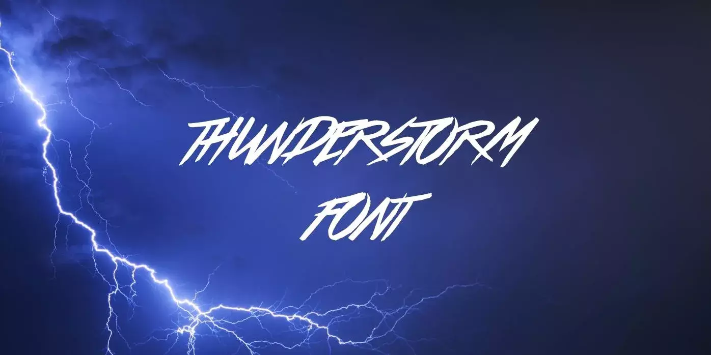 Thunderstorm Font Free Download