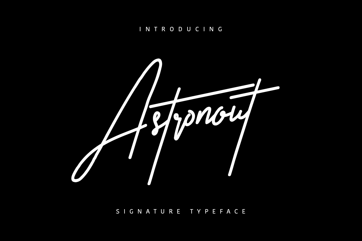 Astronout Signature Typeface Font Free Download