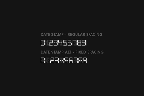 Date Stamp Font Free Download