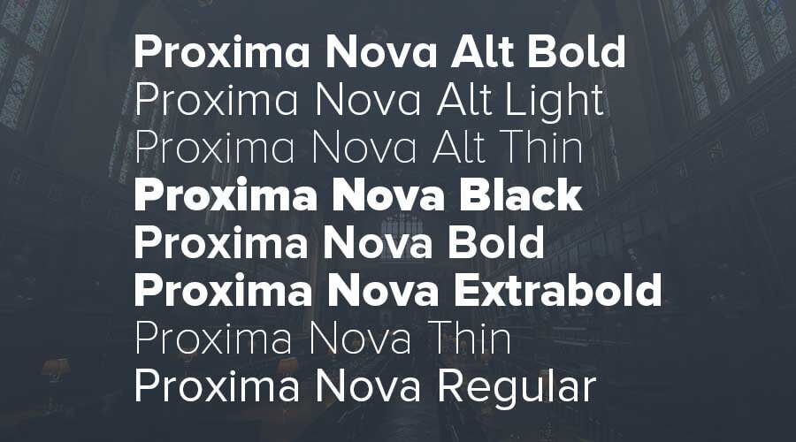 Proxima Nova Font Free Download