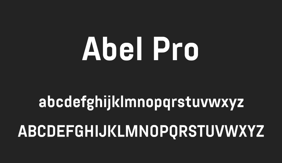 Abel Font Free Download