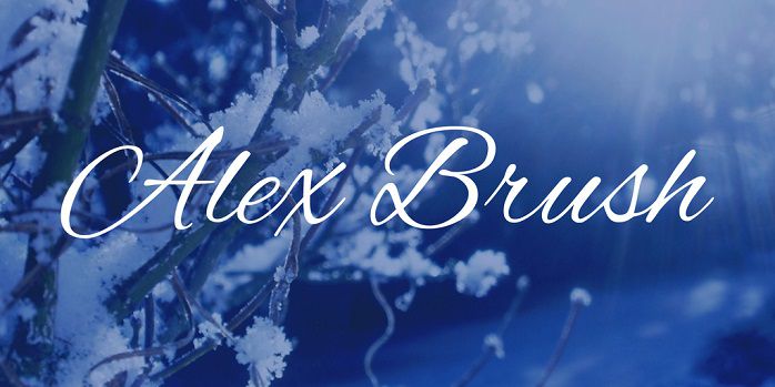 Alex Brush Font Free Download