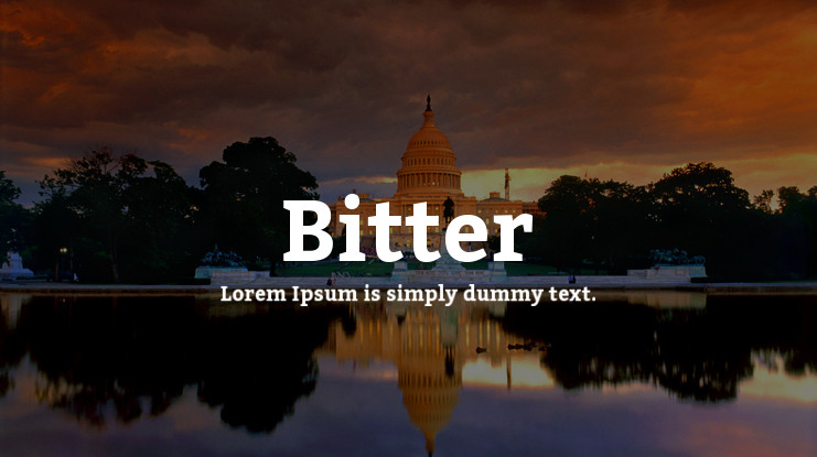 Bitter Font Free Download