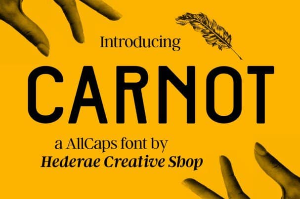 Carnot Allcaps Font Free Download