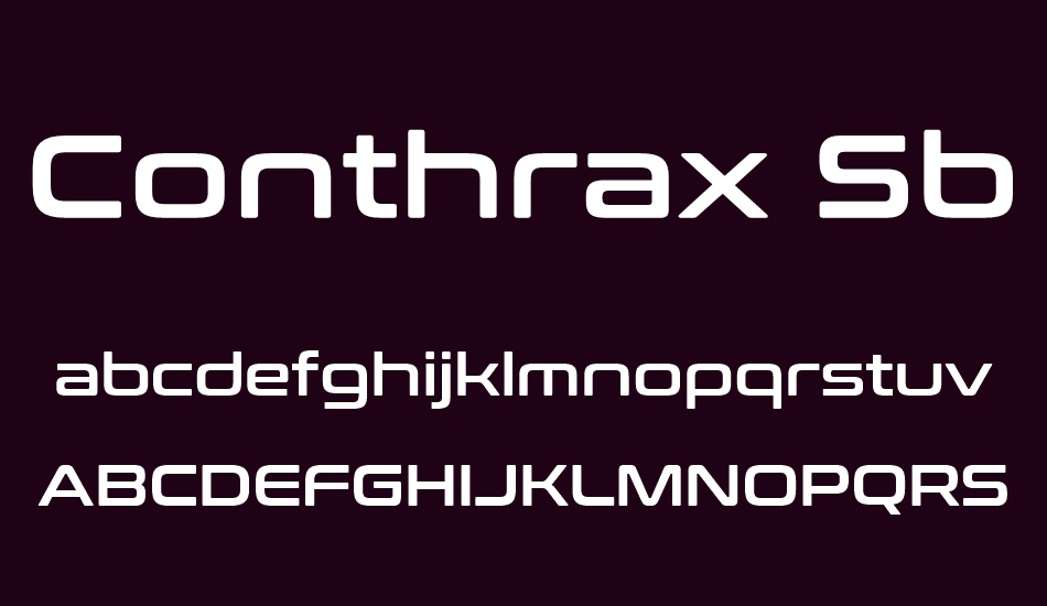 Conthrax Font