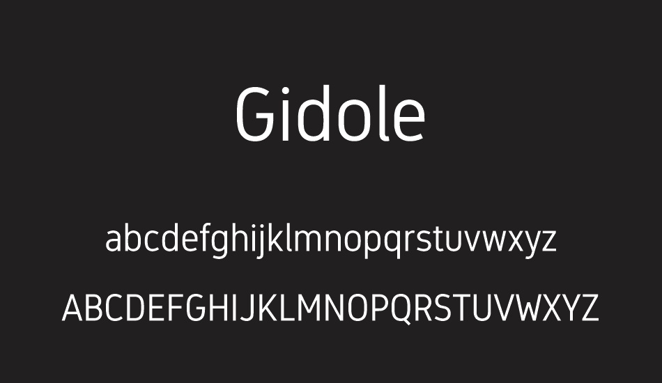 Gidole Font