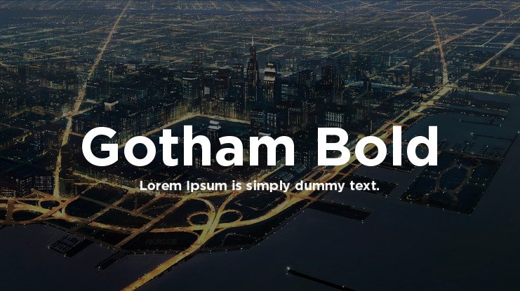 Gotham Bold Font Free Download