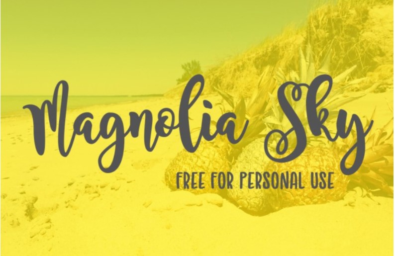 Magnolia Sky Font Free Download