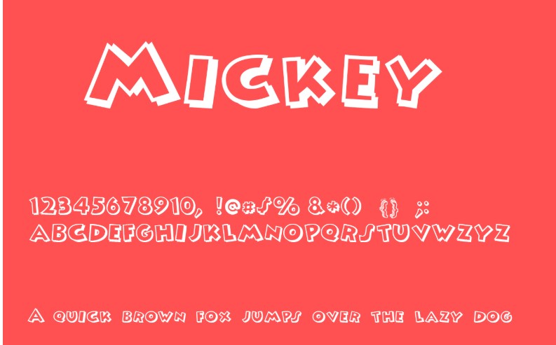 Mickey Font Free Download