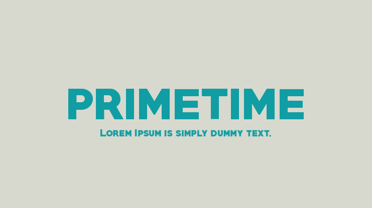 Primetime Font Free Download