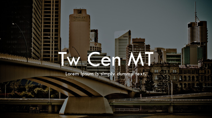 Tw Cen Mt Font Free Download