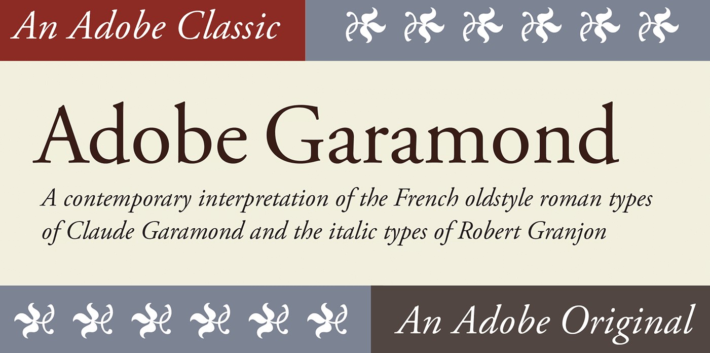 Adobe Garamond Font Free Download