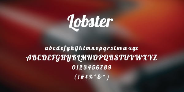 Lobster Font