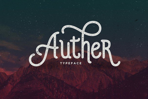 Auther Typeface Font Free Download