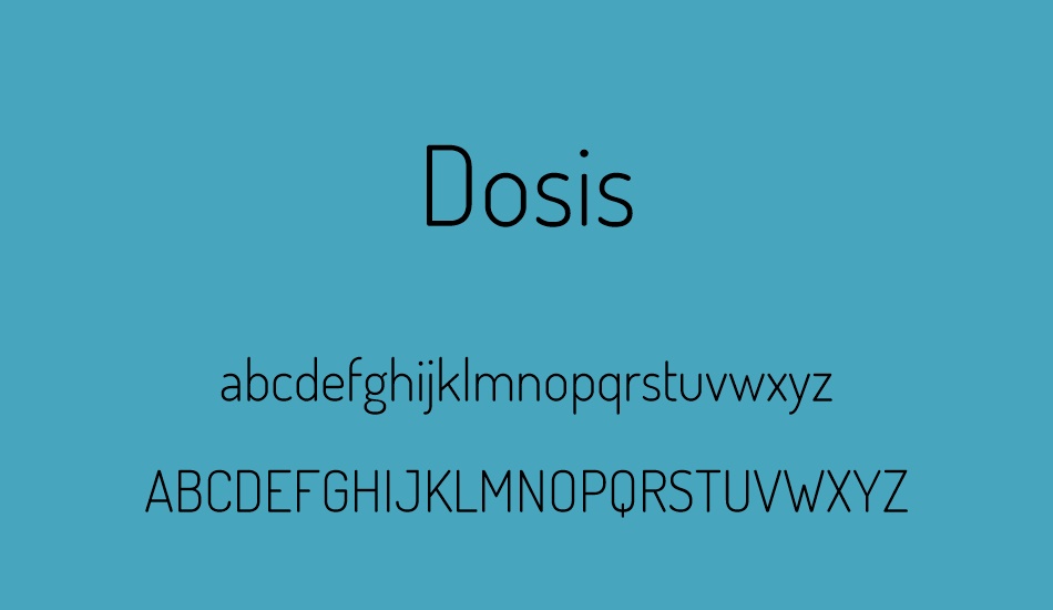 Dosis Font Free Download