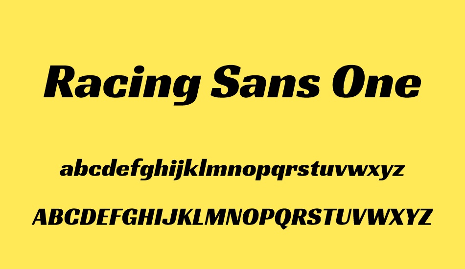 Racing Sans One Font Free Download