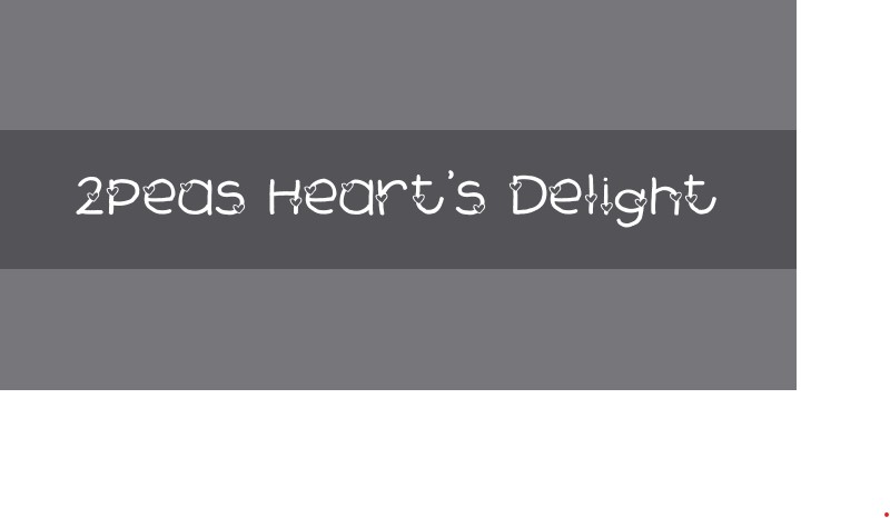 2 Peas Hearts Delight Font Free Download