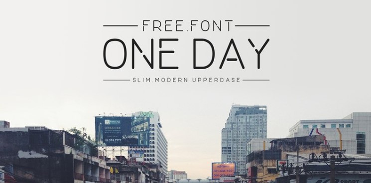 Oneday Font Free Download