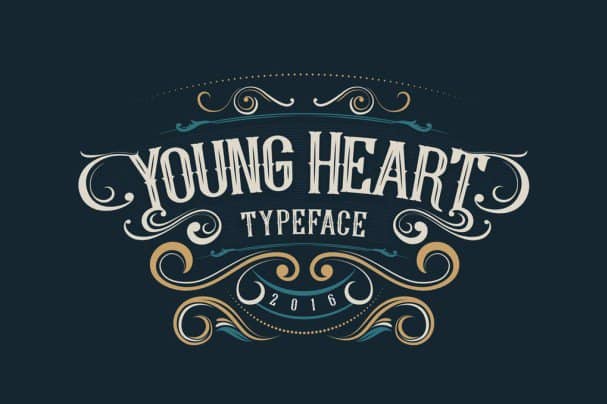 Young Heart Typeface Font Free Download