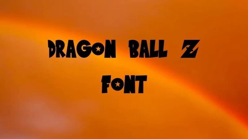 Dragon Ball Z Font Free Dowload