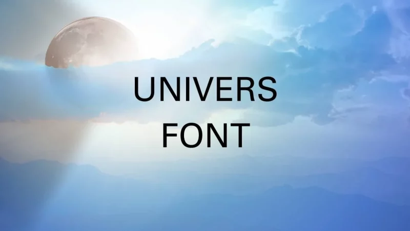 Univers Font Free Download