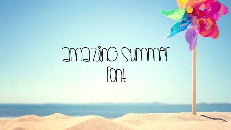 Amazing Summer Font Free Download