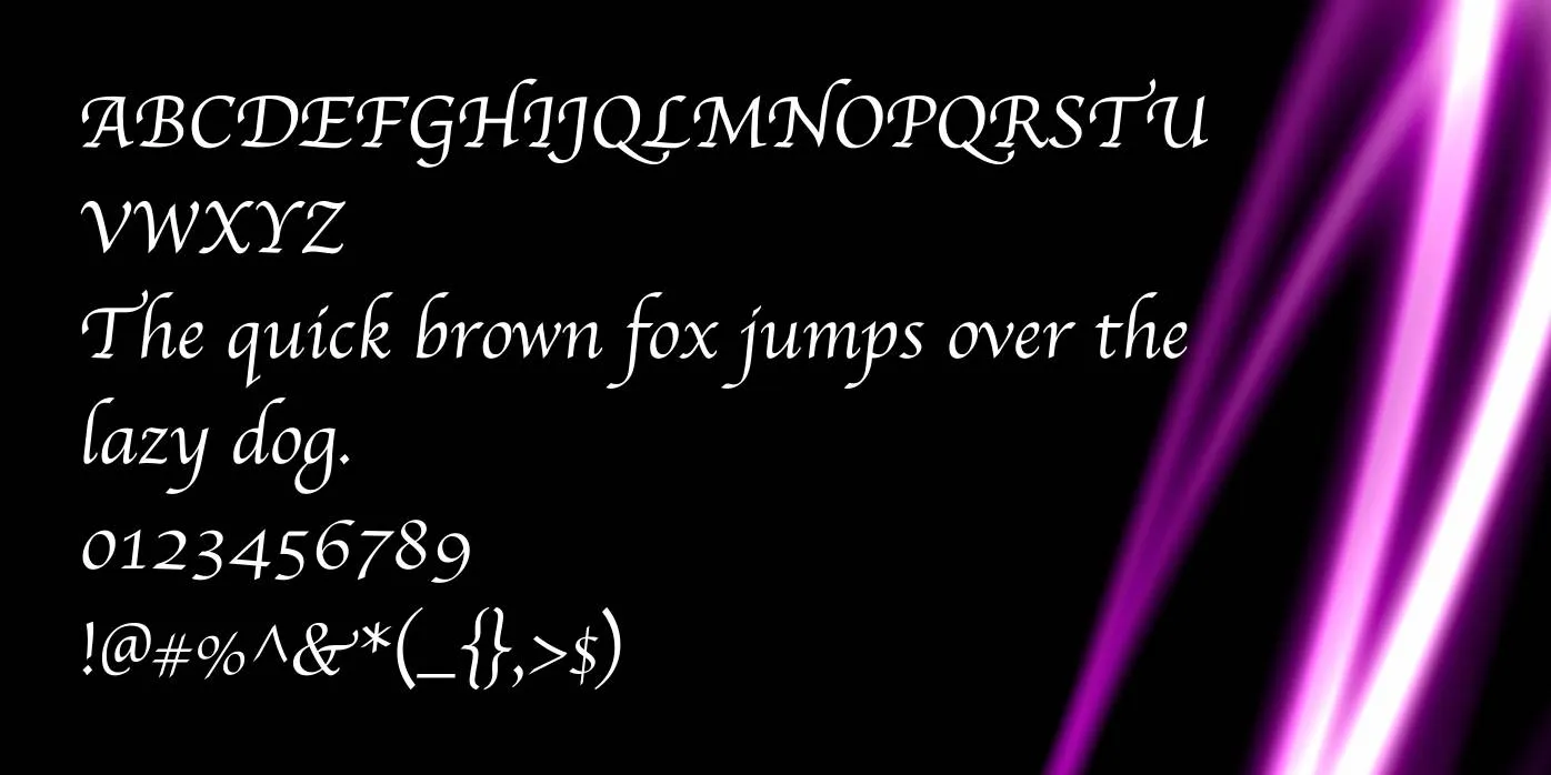 apple chancery font