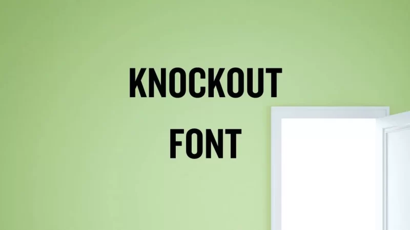 Knockout Font Free Download