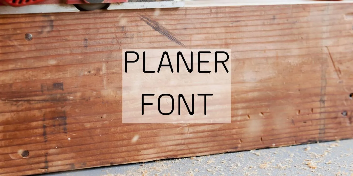 Planer Font Free Download