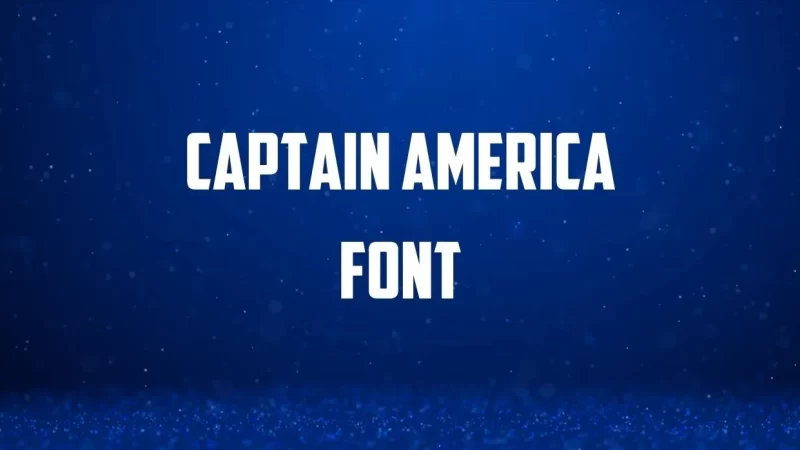 Captain America Font Free Download