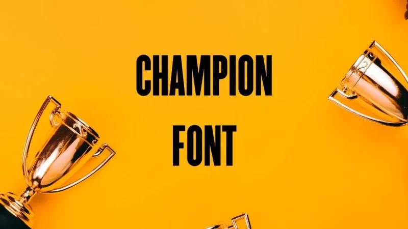 Champion Font Free Download