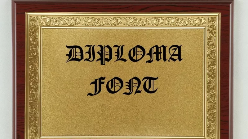 Diploma Font Free Download