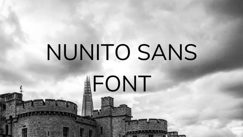 Nunito Sans Font Free Download