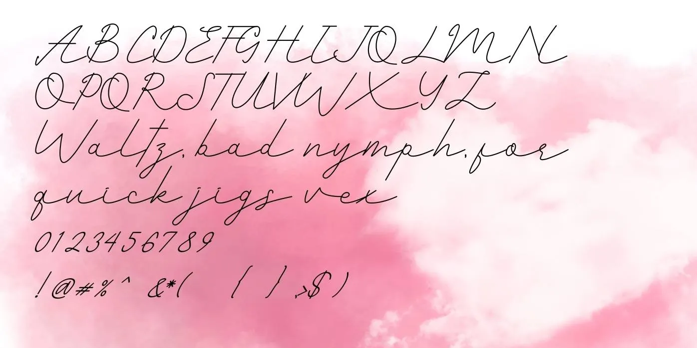 romantic font