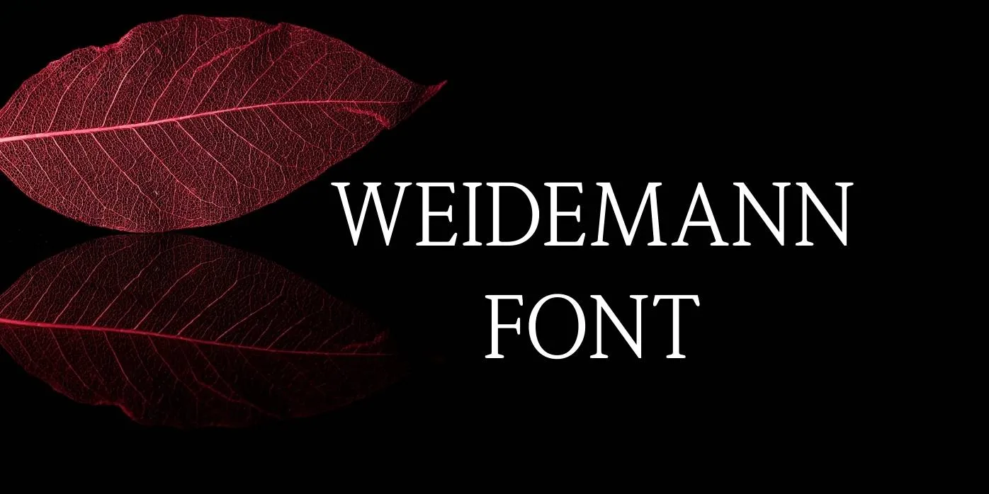 Weidemann Font Free Download