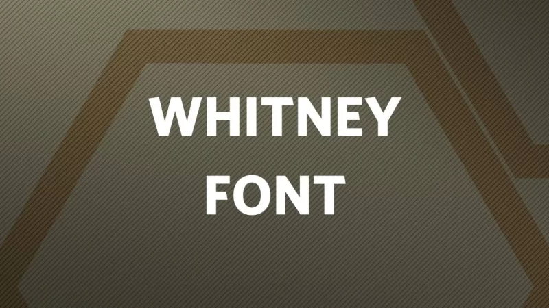 Whitney Font Free Download