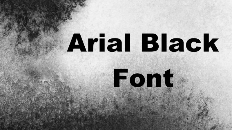 Arial Black Font Free Download