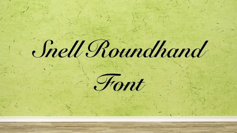 Snell Roundhand Font Free Download