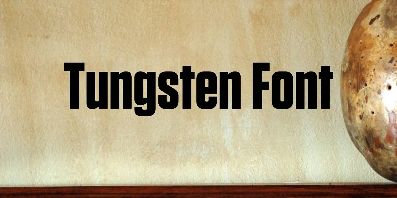 Tungsten Font Free Download