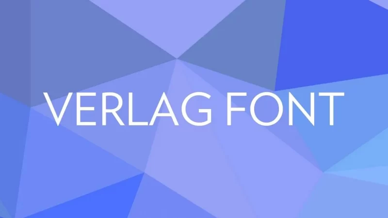 Verlag Font free download