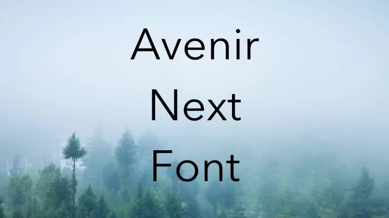 Avenir Next Font Free Download