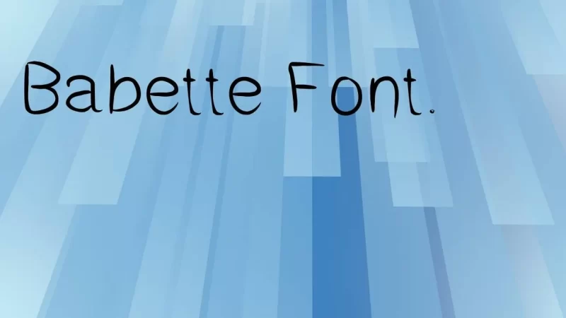 Babette Font Free Download