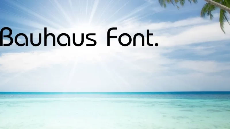 Bauhaus Font Free Download