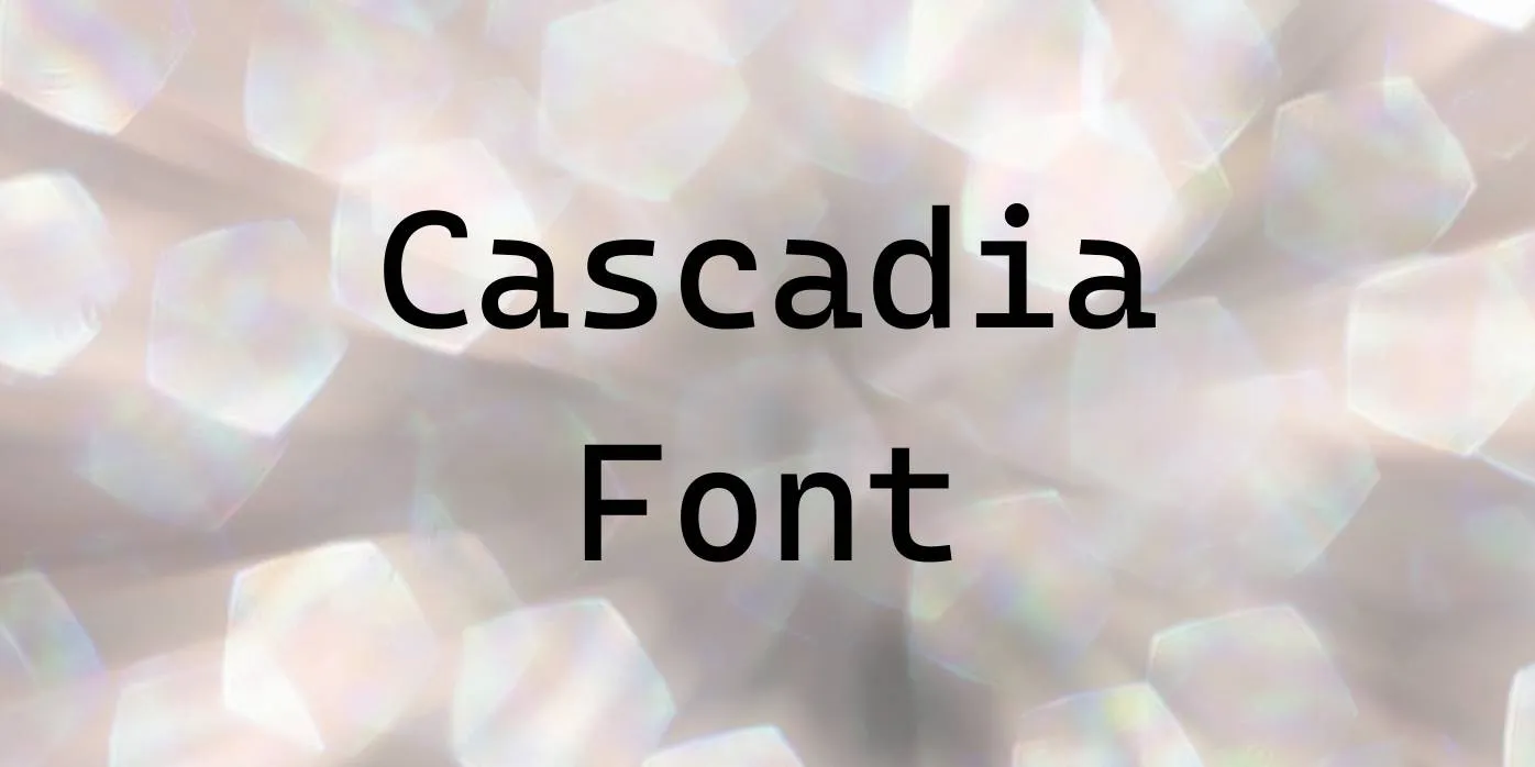 Cascadia Code Font Free Download