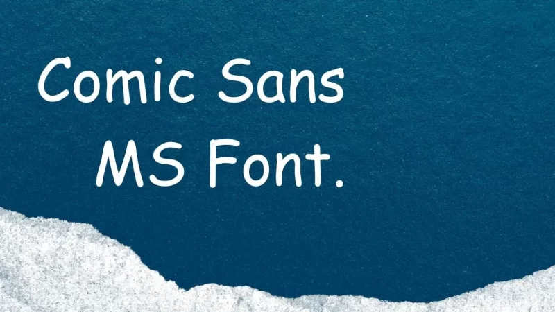 Comic Sans MS Font Free Download