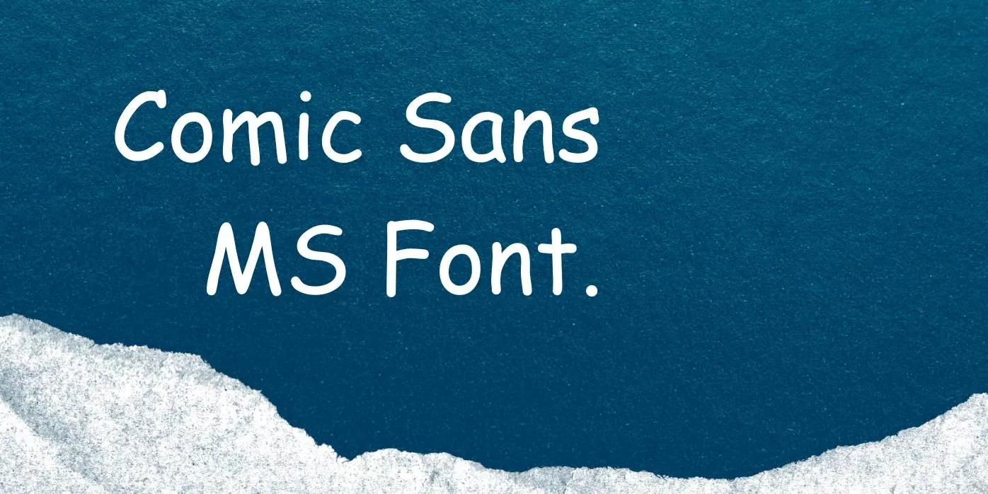 Comic Sans MS Font Free Download