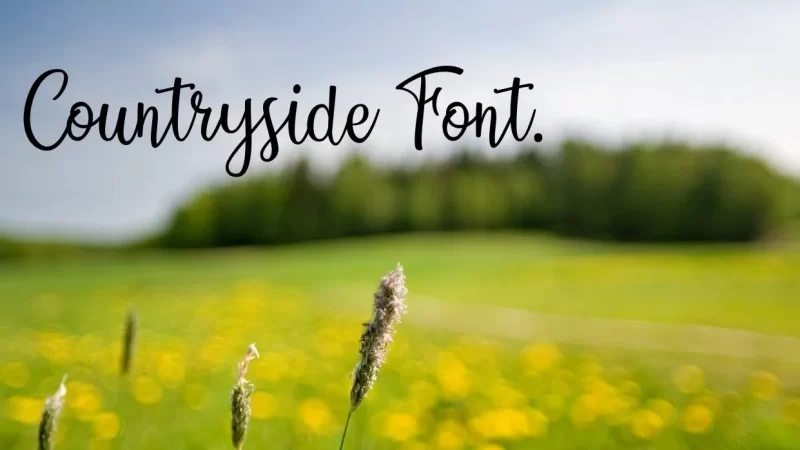 Countryside Font Free Download