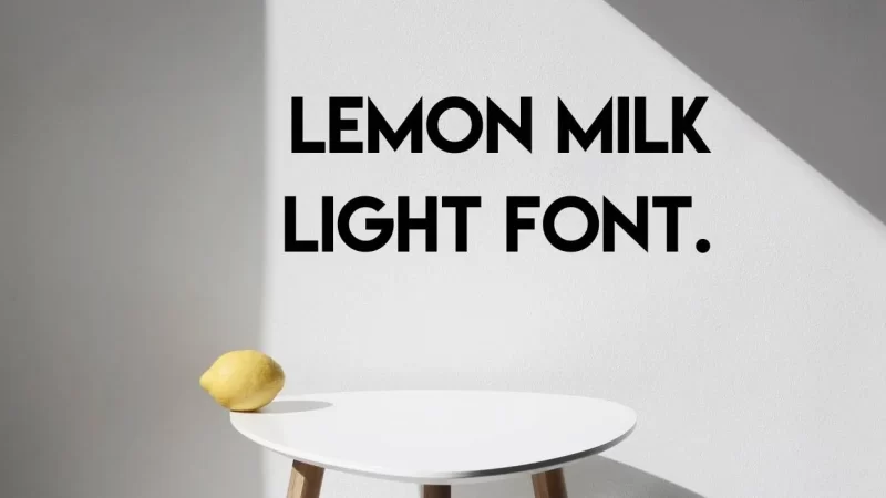 Lemon Milk Light Font Free Download