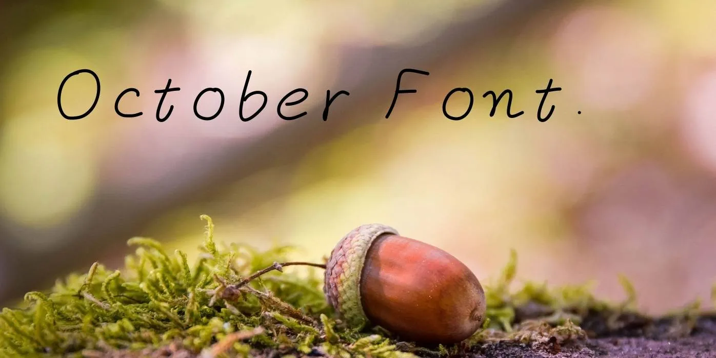 October Font Free Download