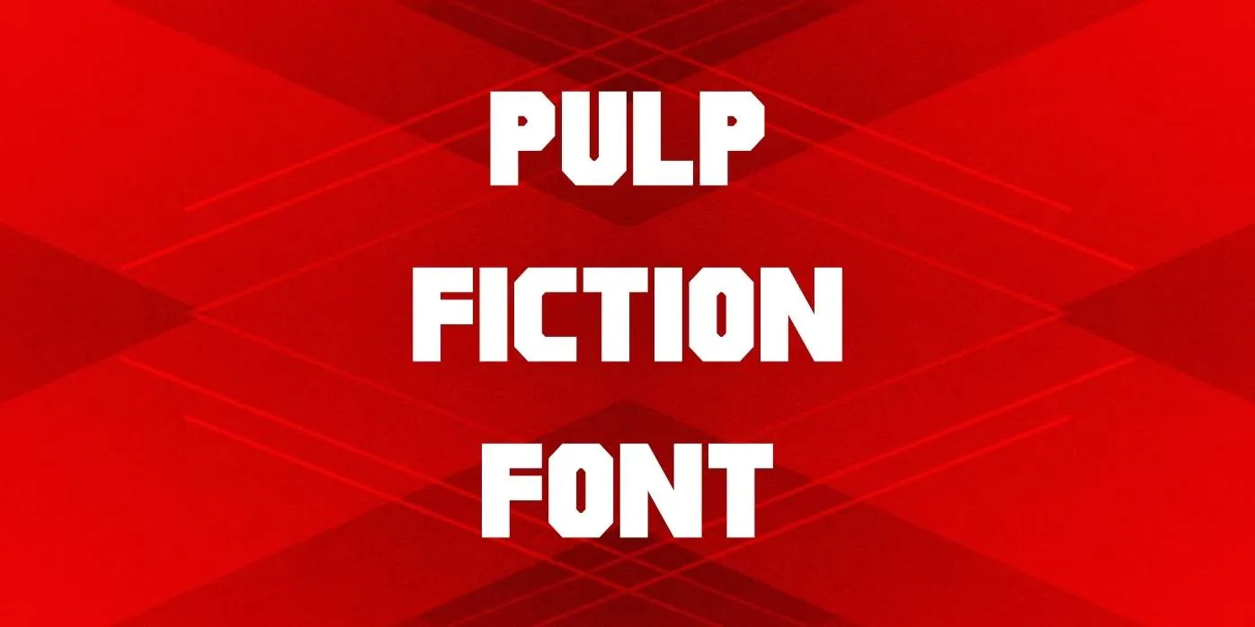 Pulp Fiction Font Free Download